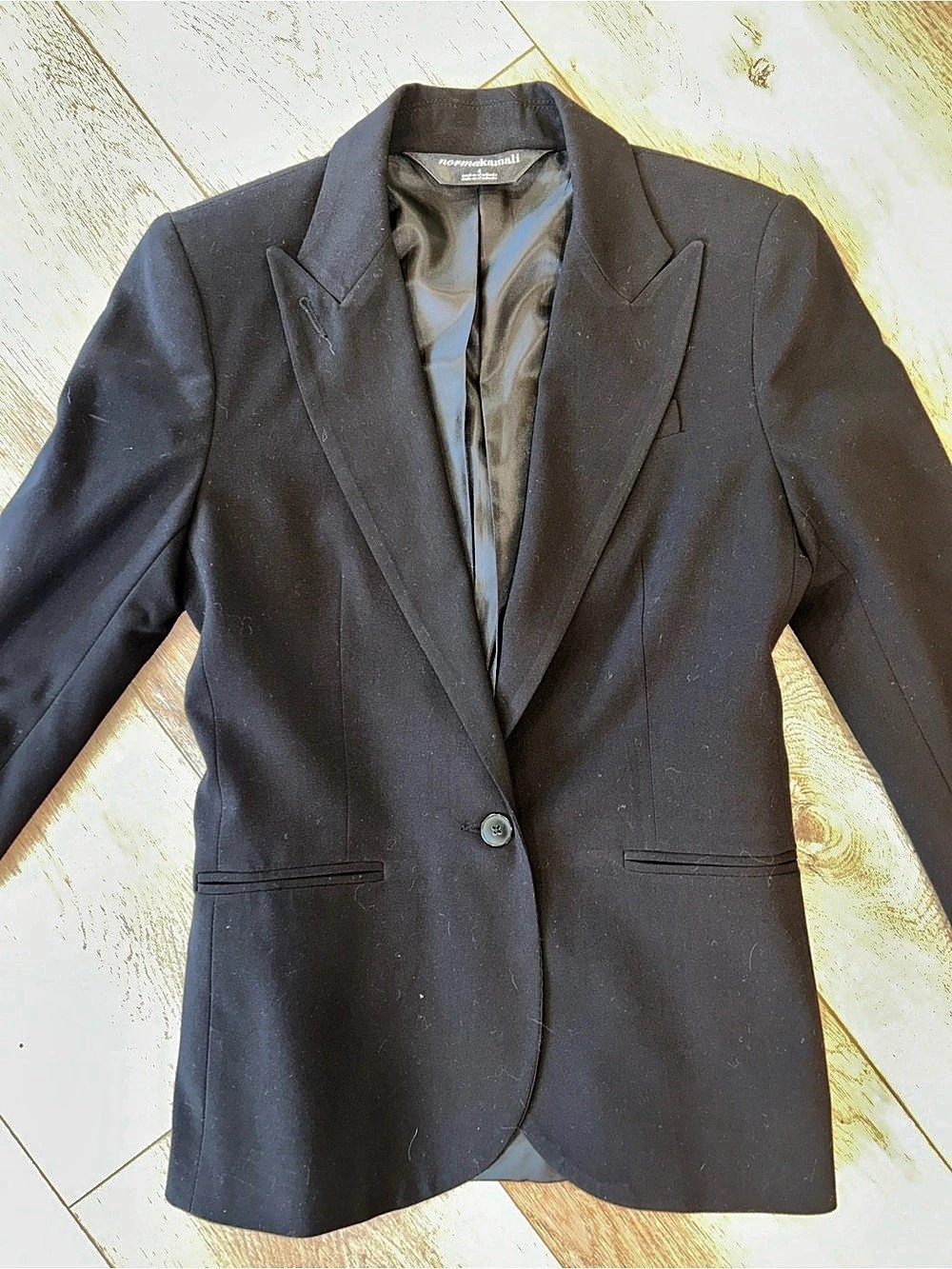 Norma Kamali Women's Black Blazer Size 4